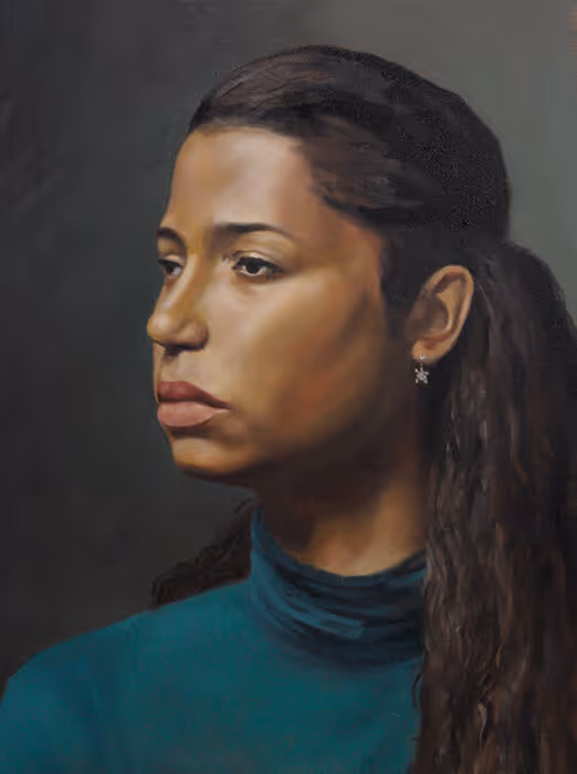 Student Oil Portrait Painting