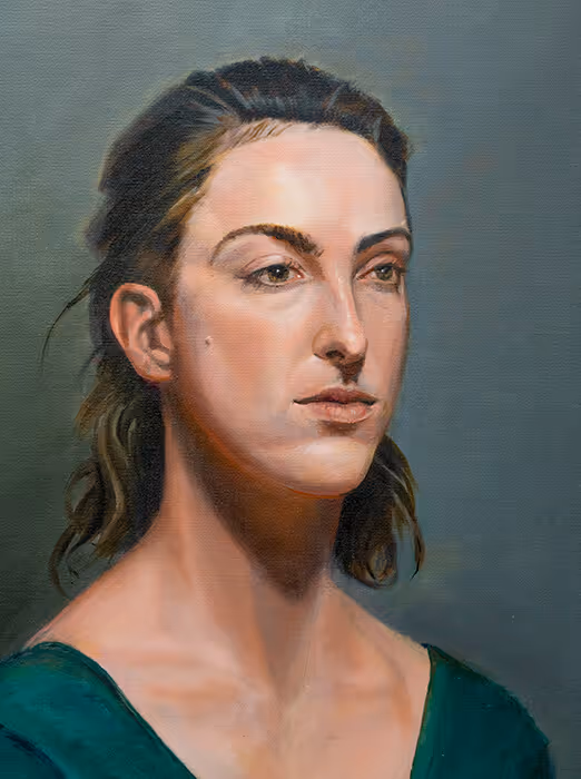 Student Oil Portrait Painting