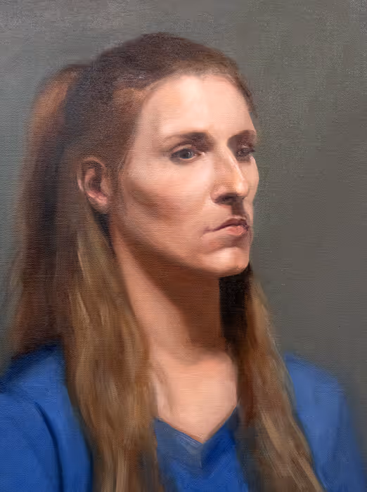 Student Oil Portrait Painting