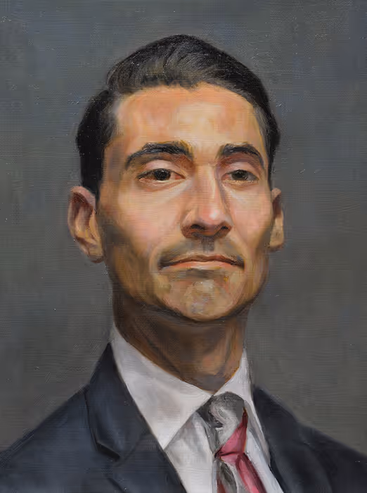 Student Oil Portrait Painting