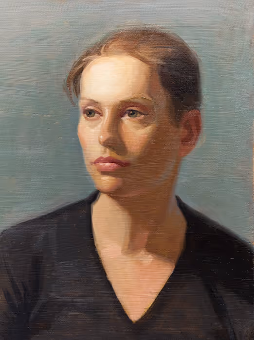 Student Oil Portrait Painting