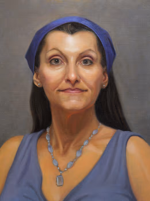 Student Oil Portrait Painting