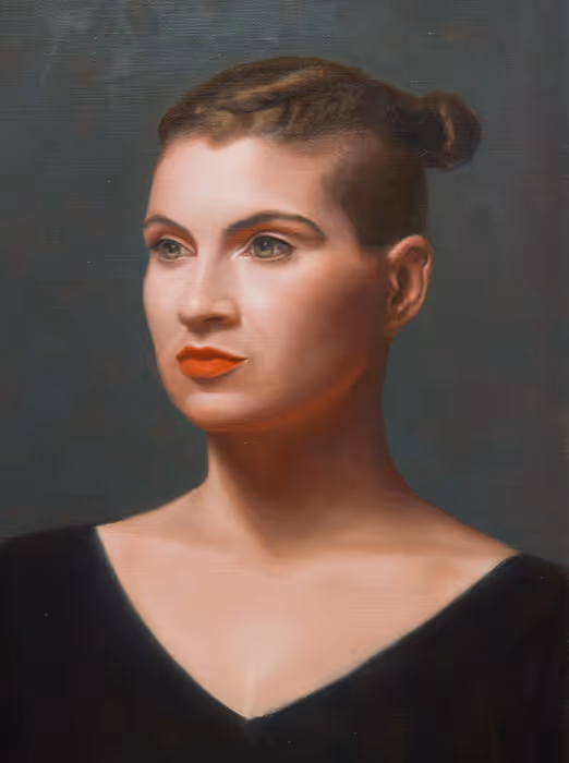 Student Oil Portrait Painting