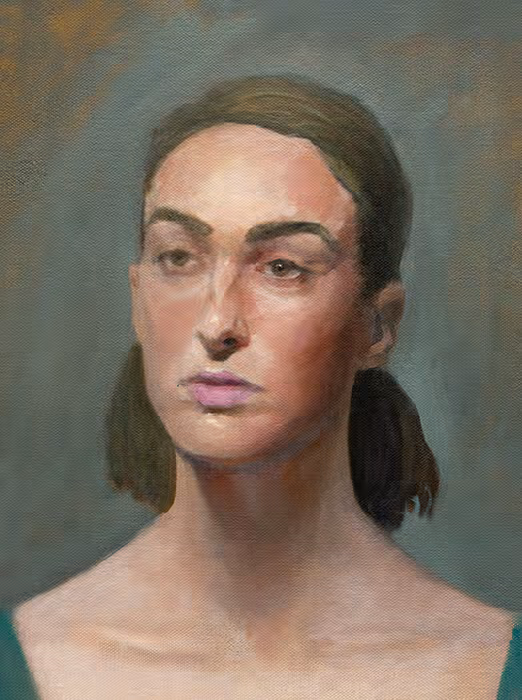 Student Oil Portrait Painting