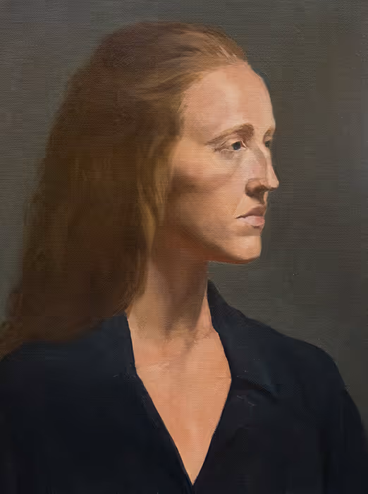Student Oil Portrait Painting