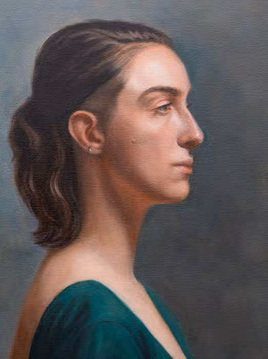 Student Oil Portrait Painting