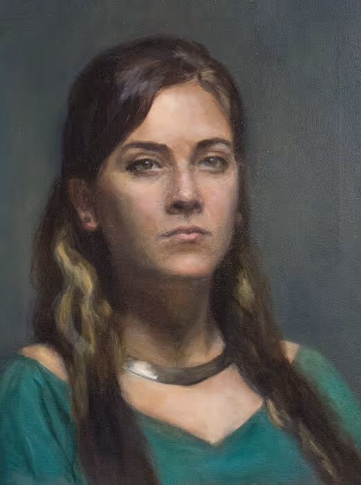 Student Oil Portrait Painting