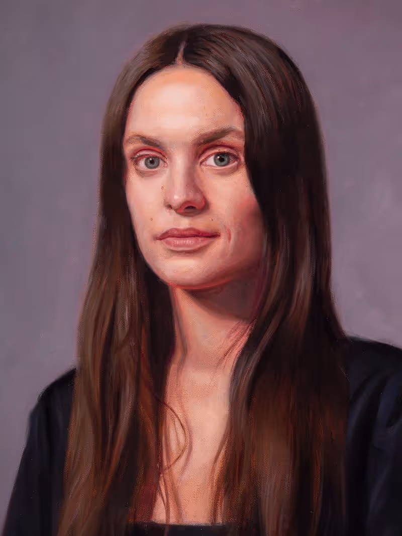 Beautif Woman Custom Oil Portrait