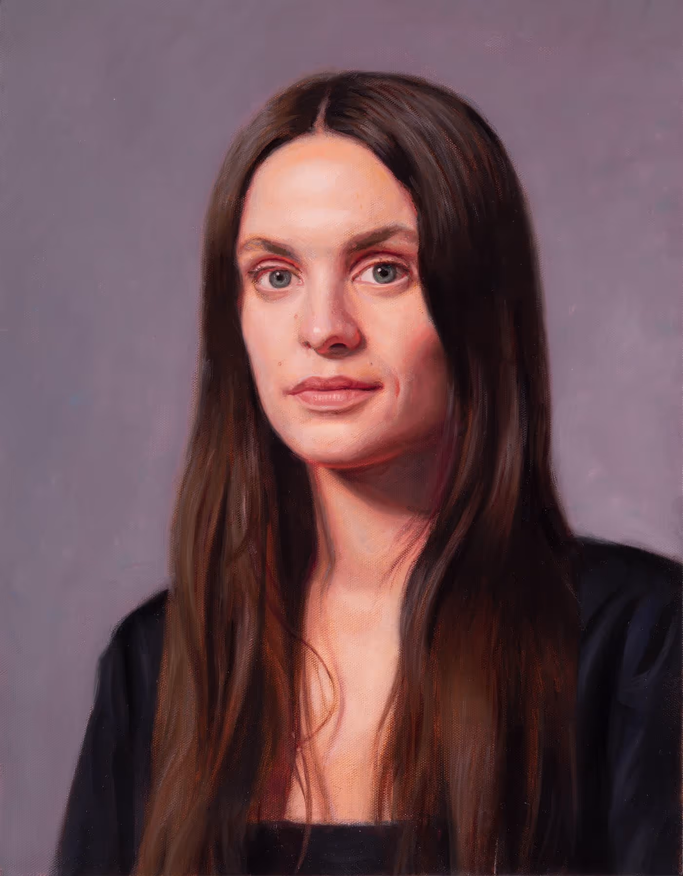 Custom oil portrait;of a beautiful woman