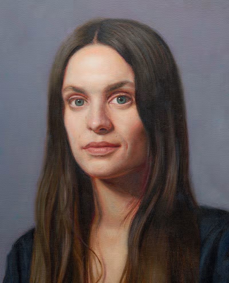 Online class multi-layered oil portrait painting demonstration by Marvin Mattelson