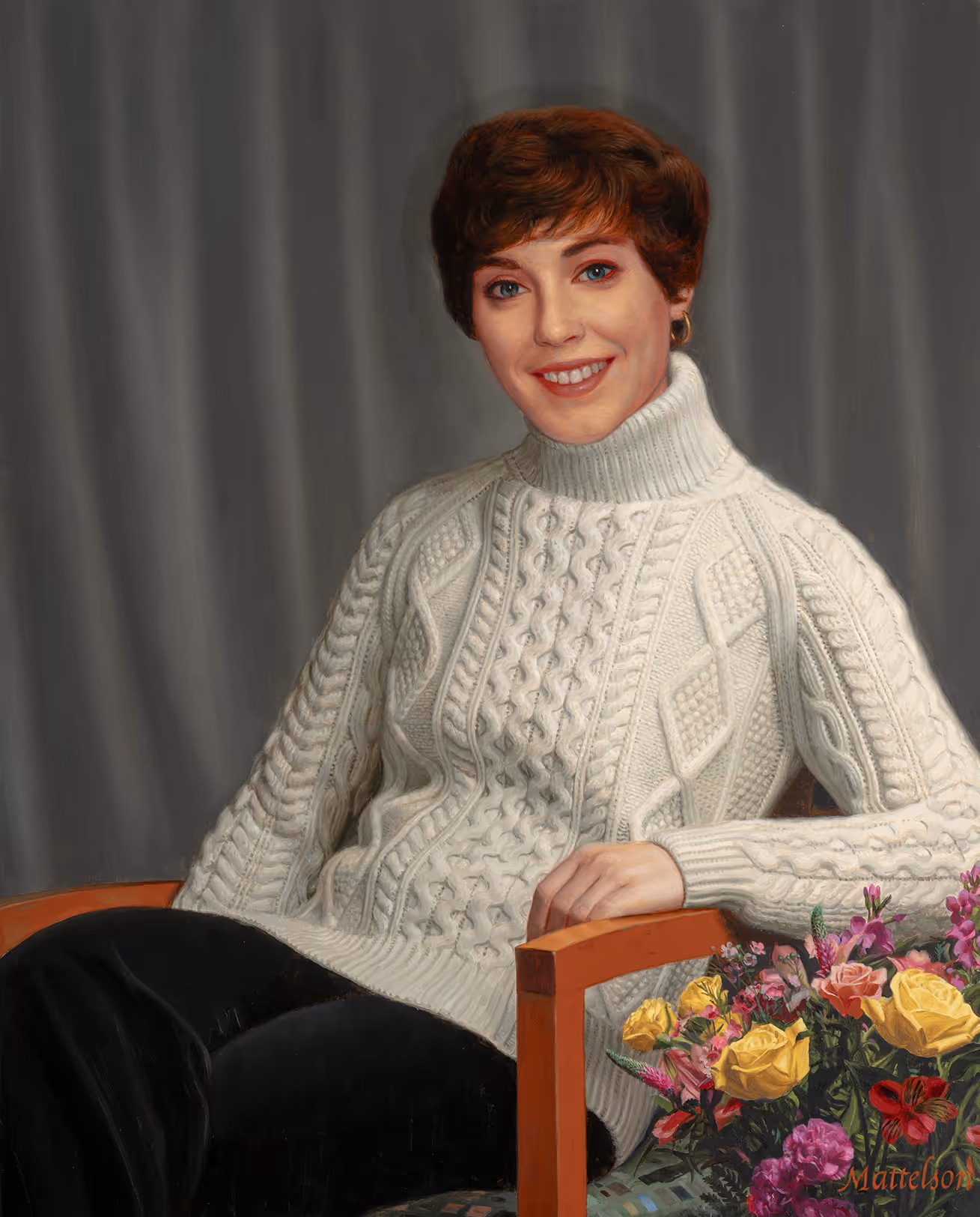 Velcro chairman of the board commissioned oil portraits.