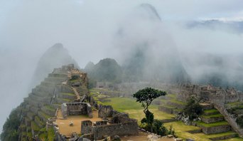 Foggy Machu Picchu, Academic tours to South American with Educating Adventures
