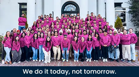 We do it today, not tomorrow.