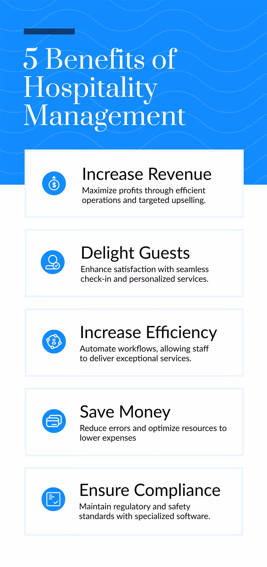Infographic: 5 Benefits of Hospitality Management