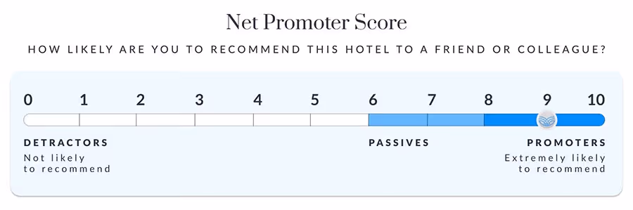 Net Promoter Score interface