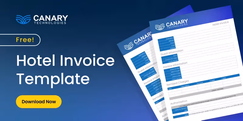 download hotel invoice template
