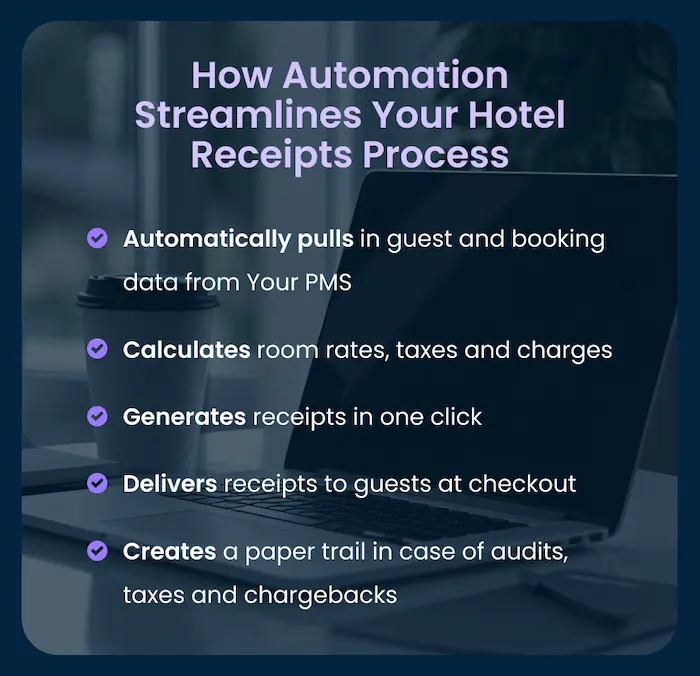 automation streamlines hotel receipts