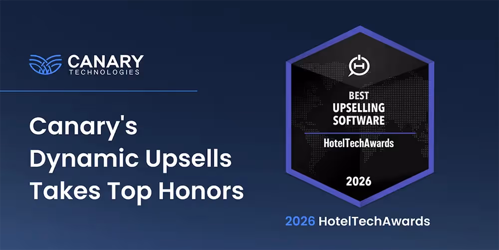 Canary Technologies Named Best Upselling Software in 2026 HotelTechAwards