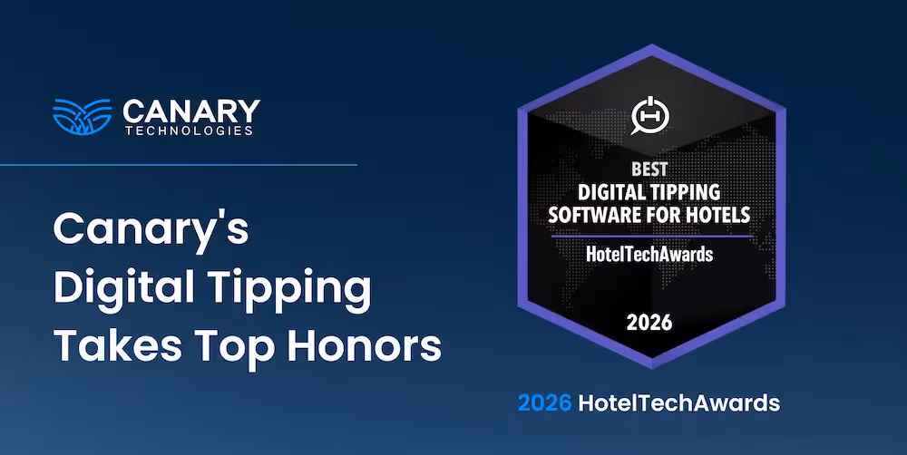 Canary Technologies Named Best Digital Tipping Solution in 2026 HotelTechAwards