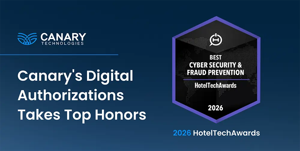 Canary Technologies Named Best Cybersecurity & Fraud Prevention Solution in 2026 HotelTechAwards