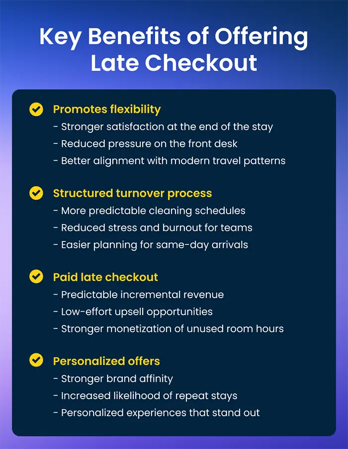 Key Benefits of Offering Late Checkout