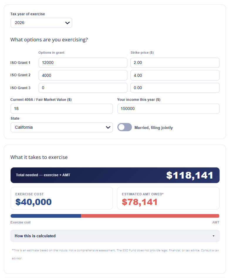 AMT Calculator Preview