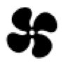 aircon symbol of fan mode