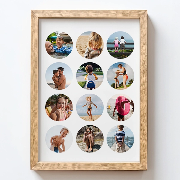 Square Framed Print with White Frame