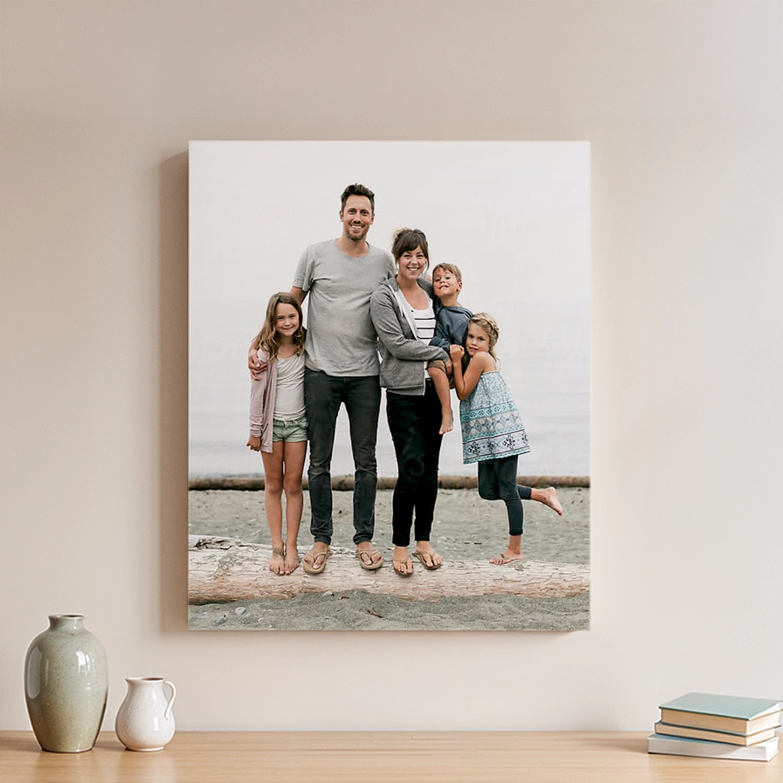 Hand-stretched canvas that turns a favourite photo into premium wall art