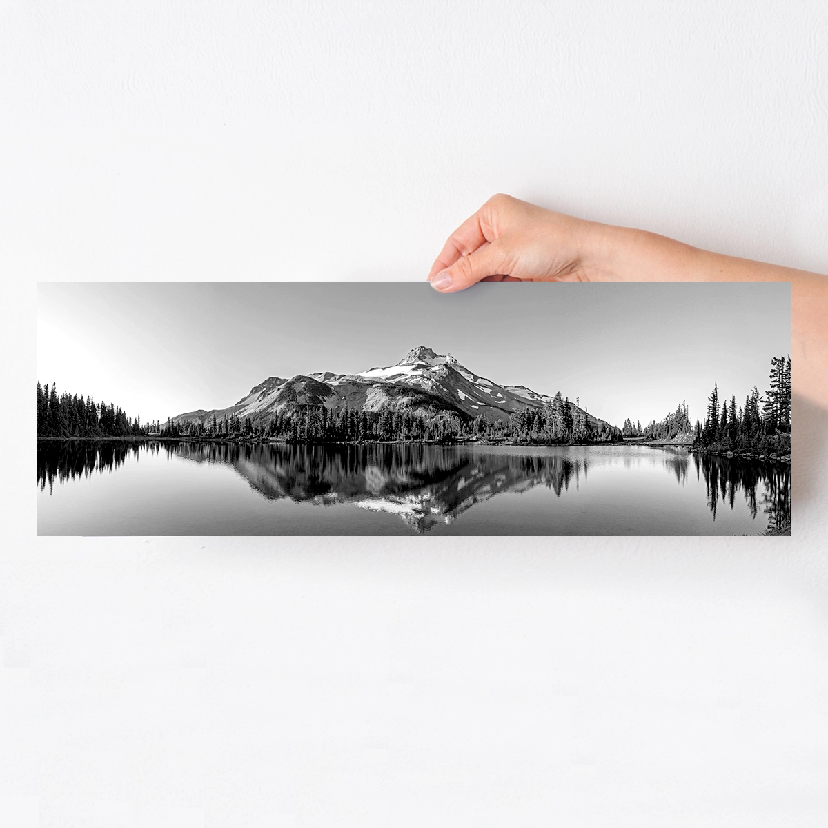 Panoramic black and white photo prints