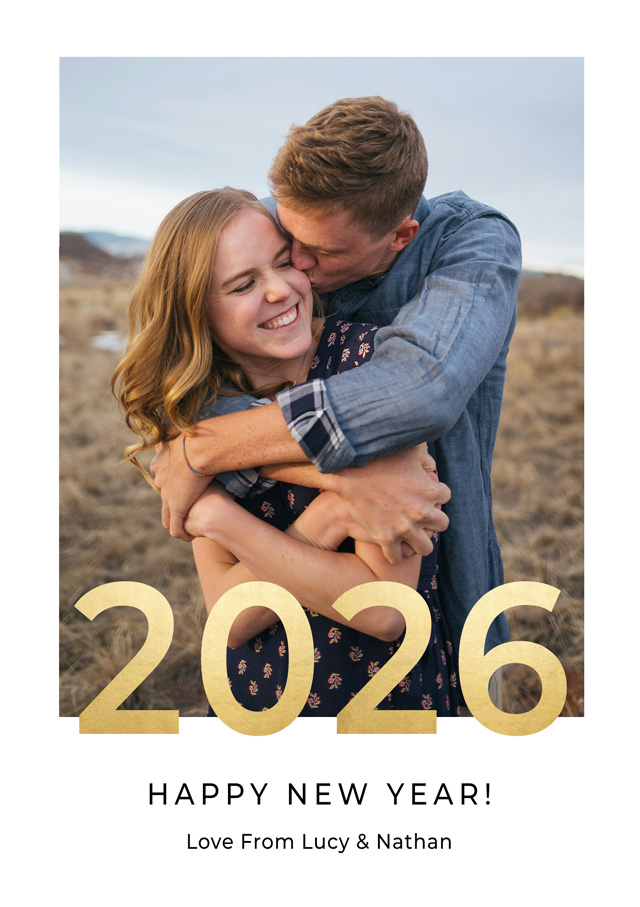2025 Personalised New Year Card