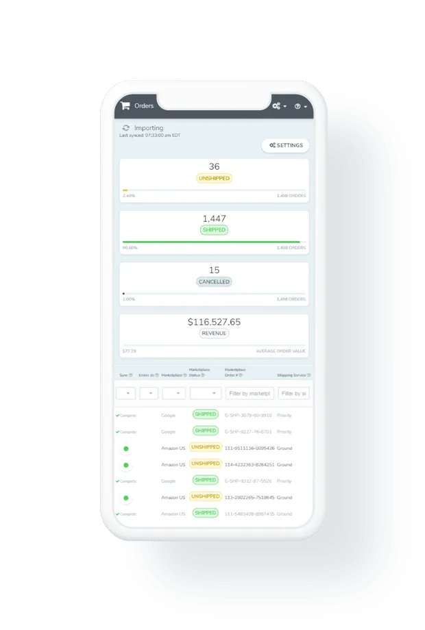 product feed management mobile