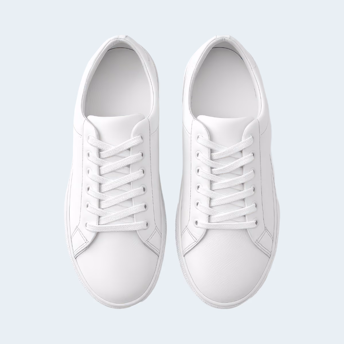 Aldervane white leather low-top sneaker, product photo