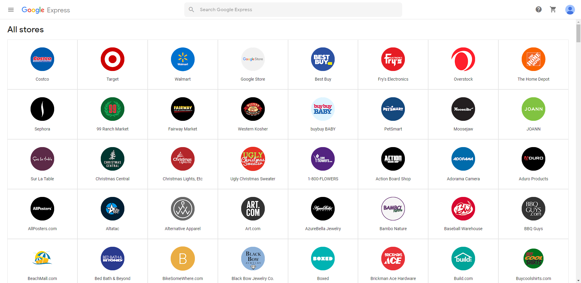 google shopping actions google express brands logos