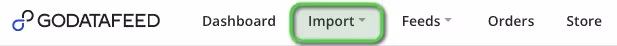 rebranding product tab to imports on GoDataFeed