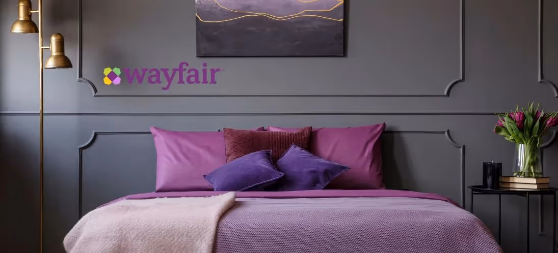 Wayfair logo with product example