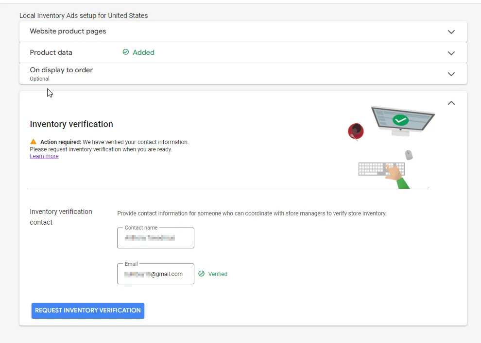 google local inventory merchant center