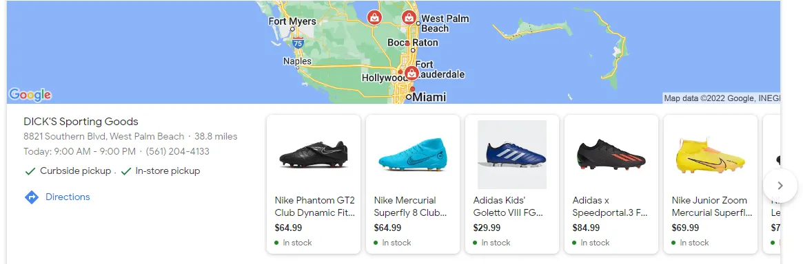 google local inventory ads google hosted storefront