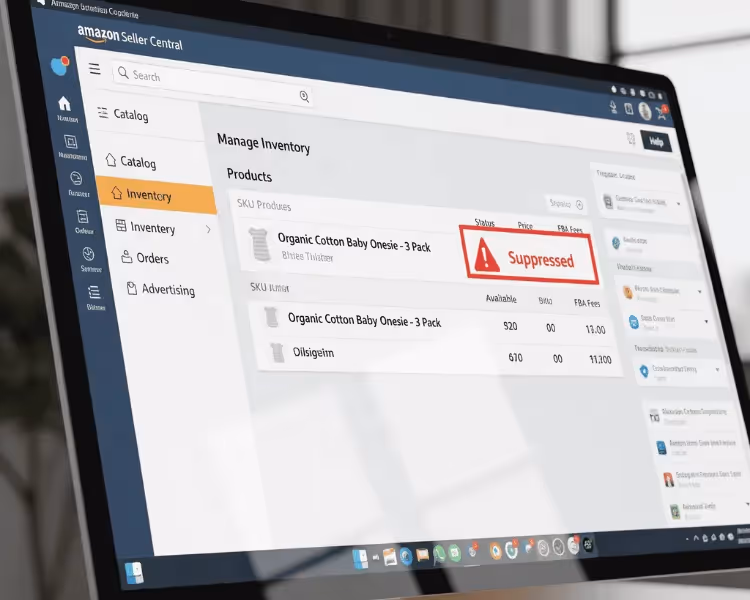 Amazon Seller Central error - Parent SKU suppressed