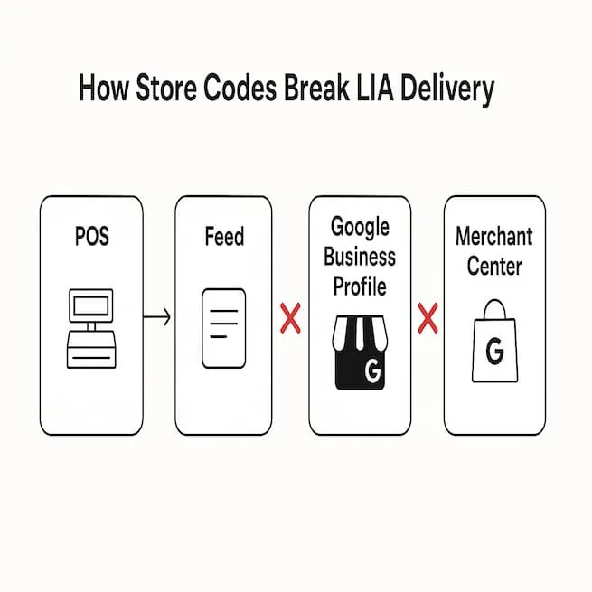 How Store codes Break LIA Delivery