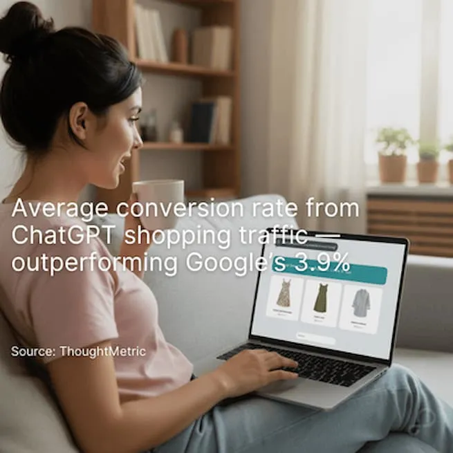 ChatGPT shopping conversion rates surpass Google’s—early data shows performance upside.
