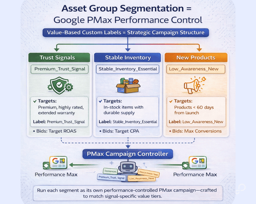 Asset Group Segmentation for PMax: Value-Led Campaign Architecture