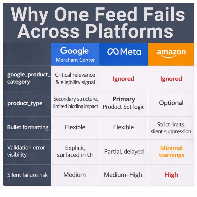 Platform-Specific Feed Behavior Comparison Matrix