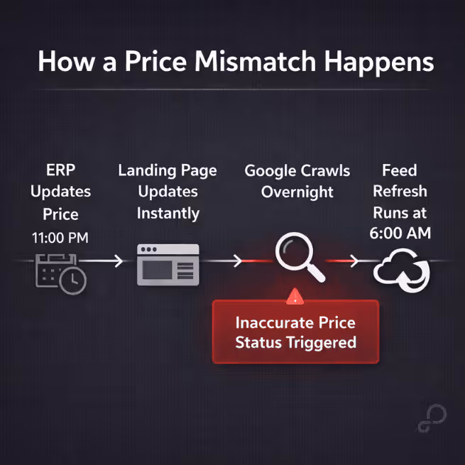 How a price mismatch happens
