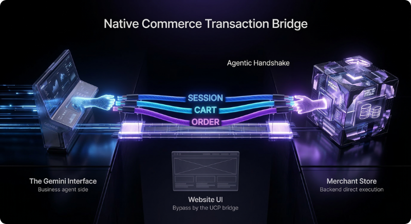 Native commerce transaction bridge