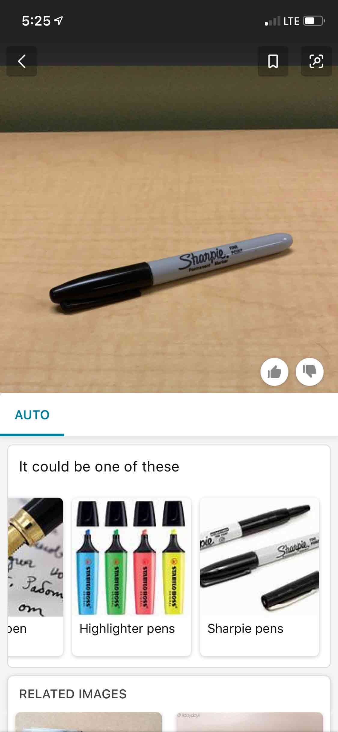 bing visual search results