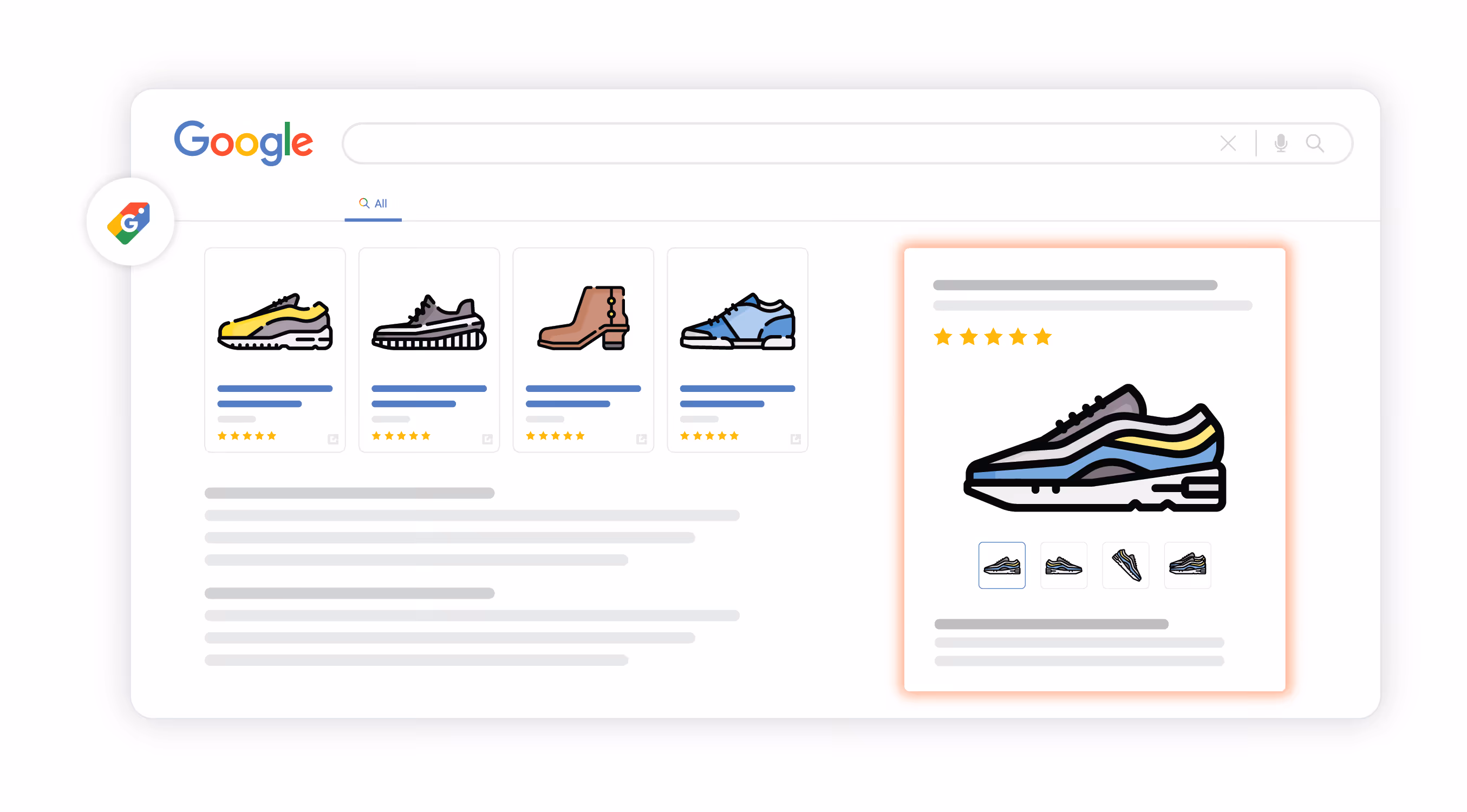 google for retail surfaces across google listings on google