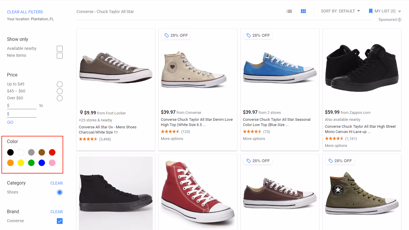 ecommerce product data optimization color