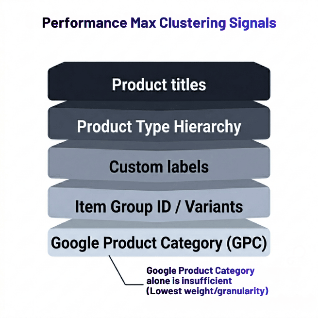 PMax Clustering Signal Stack Visualization