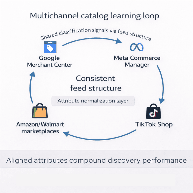 Multichannel Catalog Learning Reinforcement Loop